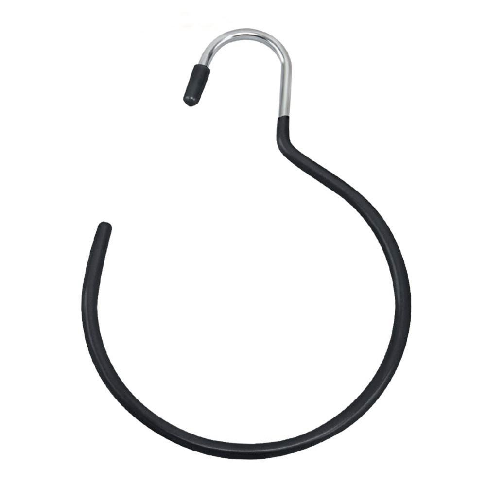 

Organizer Accessory Non-Slip Ties Hanging Hook Belt Hanger Belt Rack Metal Scarf Ring Hangers чёрный