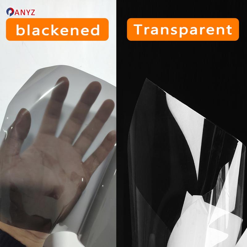 2 Pcs Car Headlight Protective Film Front Light Transparent Smoked Black TPU Sticker For Seres Aito M5 - Car Accessories
