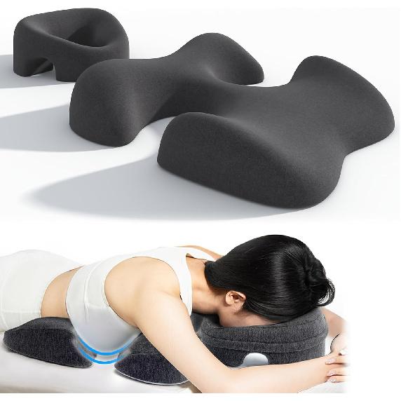 Breast Pillow and Face Down Pillow for Massage Set, Women's Massage Bolster Sleeping for Bed with Non-Slip Bottom, Home Head Chest Cushion for