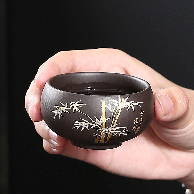 Purple Sand Step By Step Master Cup Ceramic Household Kung Fu Tea Set Personal Special Tea Drinking Cup