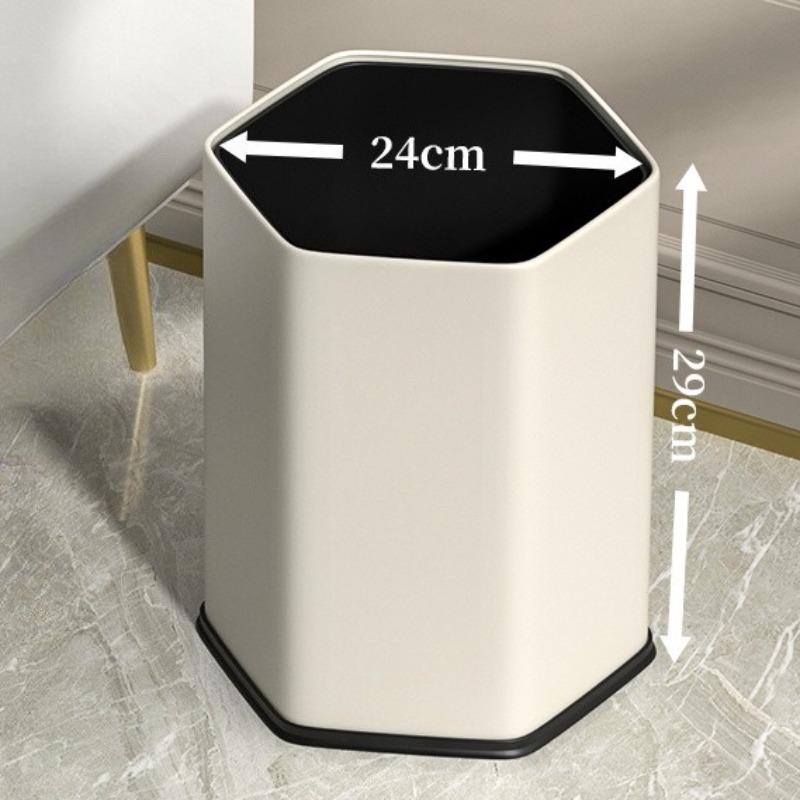 

Bathroom Trash Can Stainless Steel Trash Cans Large Capacity Bedroom Litter Bin Luxury Kitchen Living Room Dustbin Home Cleaning