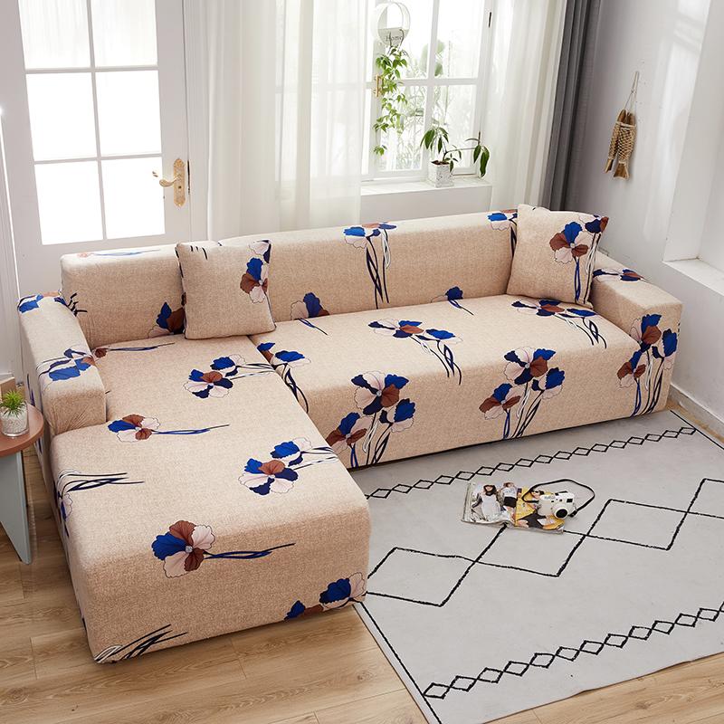Geometric Printed Couch Cover Sofa Coverastic Slipcovers For Pets Chaselong Protector L Shape Anti-Dust Machine Washable 1Pc