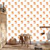 Wallpaper Charming Watercolor Foxes for Living Room and Bedroom 50x1000