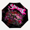 1pc Ghost Christmas Automatic Open, Windproof, Compact Travel Umbrella, Gift for Birthday, Christmas, Business 93014