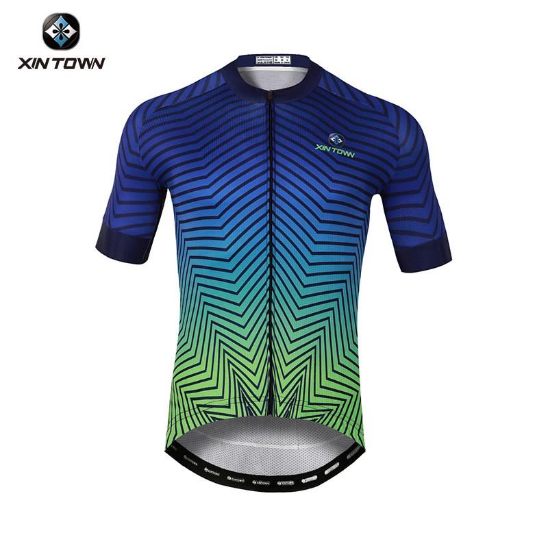 Mens Short Sleeve Cycling Jersey Breathable Quick Dry Wear Road Bike Riding