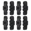 8pcs Black Easy Installation Brake Shoes For Magura HS11/HS22/HS33 Wide Compatibility High Performance