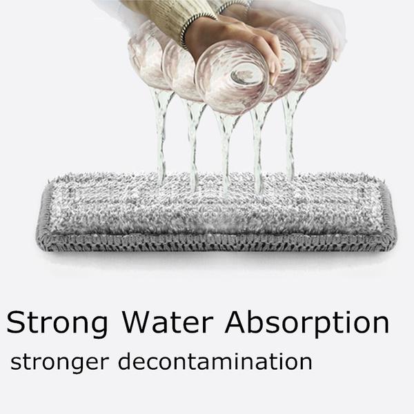 12/10PCS Washable Durable Replacement Microfiber Pads Dust Push Mop Cloth for Flat Squeeze Mop 33X12CM