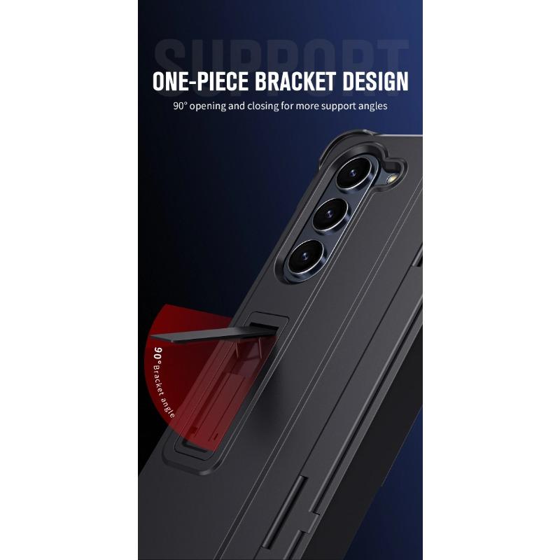 Invisible Stand for Samsung Galaxy Z Fold 6 5 4 3 Case Pen Slot Stylus Glass Film Screen Hinge Protection Cover Stand Holder