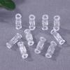 10Pcs Leak Proof Double Helix Medical Sterile Luer Lock Adapter Transparent Plastic Syringe Connector For Veterinary Medical