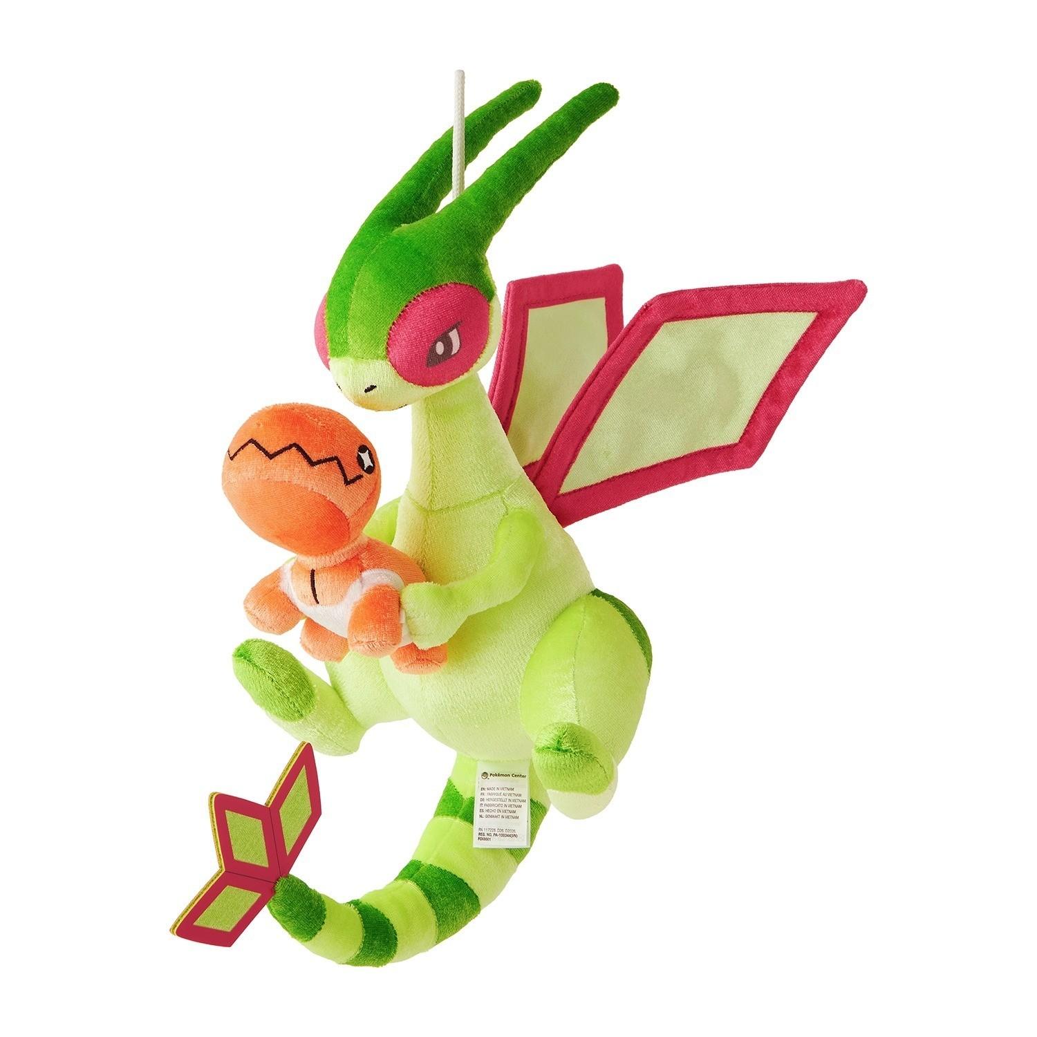Pokemon Center Soaring Dreams Flygon Trapinch Plush Toy Set 11.8H