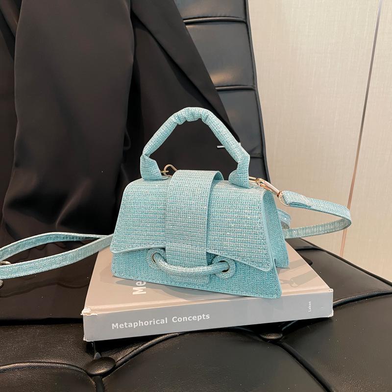 Trendy Crossbody Mini Lipstick Bag with Belt Decoration