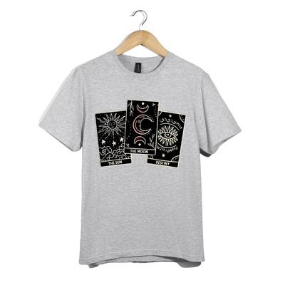 Tarot Card T-Shirt | Sun Moon Destiny Design | Mystic Witchy Occult Tee