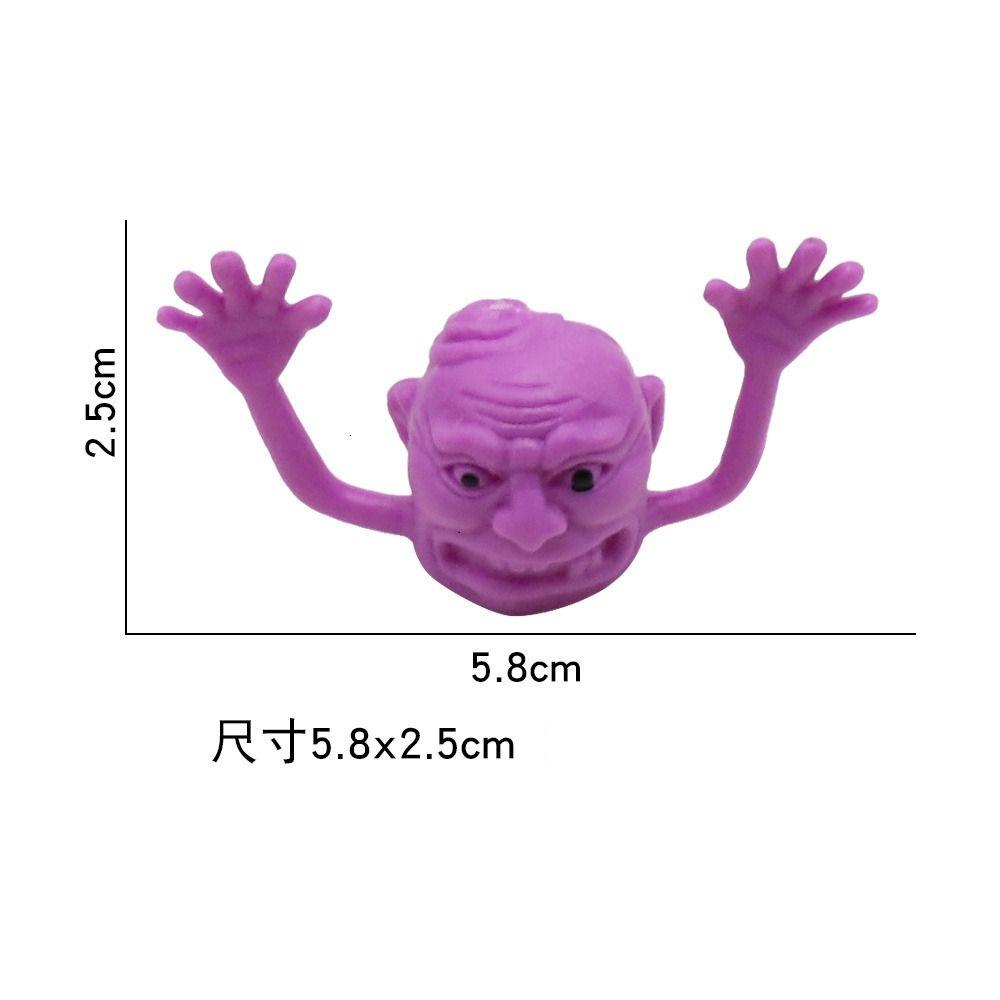 5pcs Ghost Head Ghost Head Finger Toys Plastic Halloween Ghost Finger Puppet Toy  Storytelling
