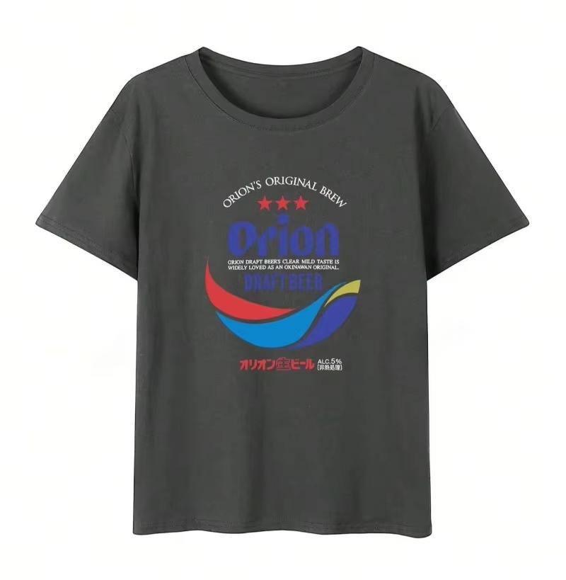 

Summer Beer Graphic Japanese Print Crew Neck Casual TShirts FashionableStylish and Hig New Model Comfortable Womens Tops 4XL