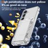 For Samsung Galaxy S25 Clear Case PC+TPU Phone Cover Card Holder Kickstand