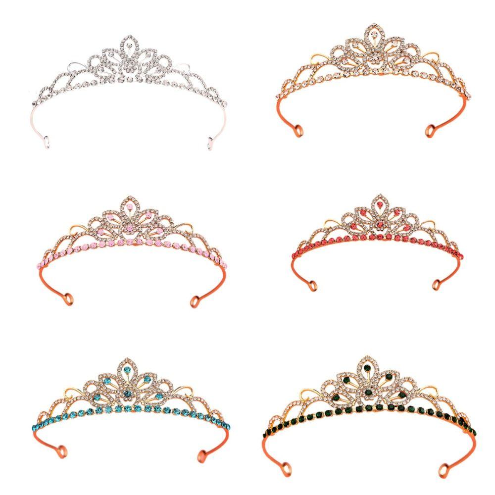 Vintage Queen Princess Crown Rhinestone Crystal Bridal Tiaras New Bridal Headband  Birthday Gift