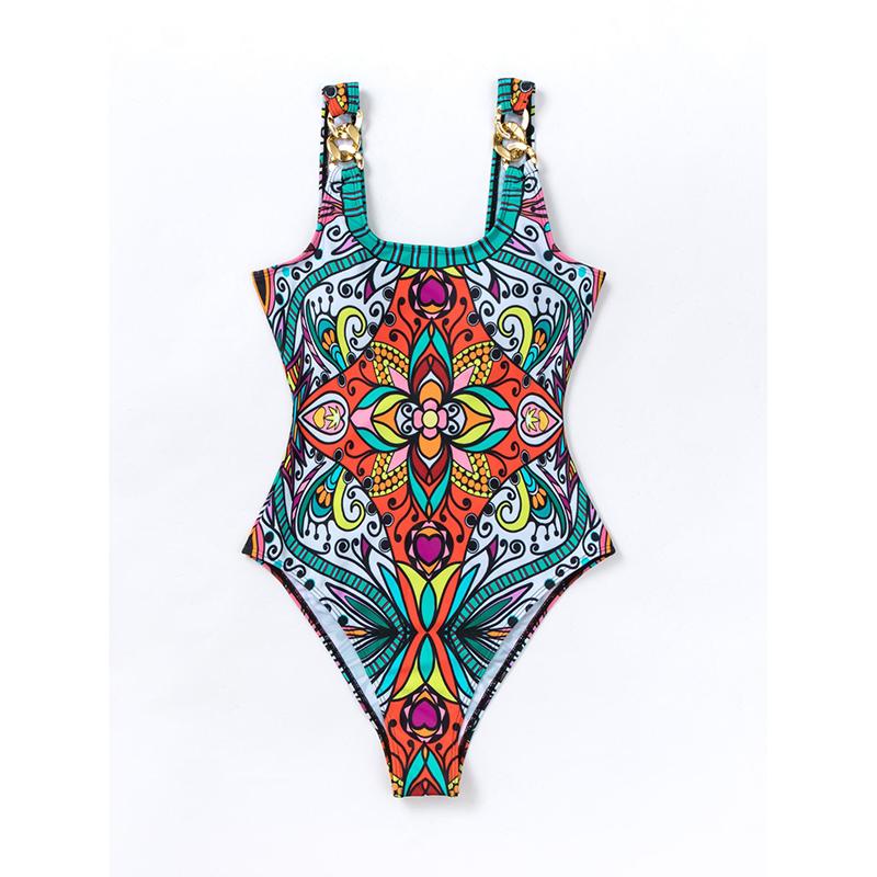 Sexy Print Swimwear Female One Piece Swimsuit Closed Push Up Women's Swimming Wear Bathing Suits Bodysuit Beach Pool Bather