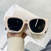 Vintage Brand Designer Polygon Sunglasses Women For Men Luxury Fashion Sun Glasses Trendy Punk Ladies Orange Big Shades
