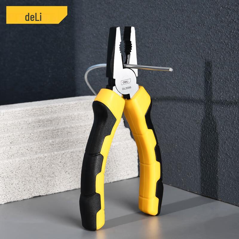 Deli 3-Piece Pliers Set with Rubber Handles