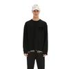 Calvin Klein Cotton Crew Neck Long Sleeve T-Shirt Men Tops Space-Black J324494