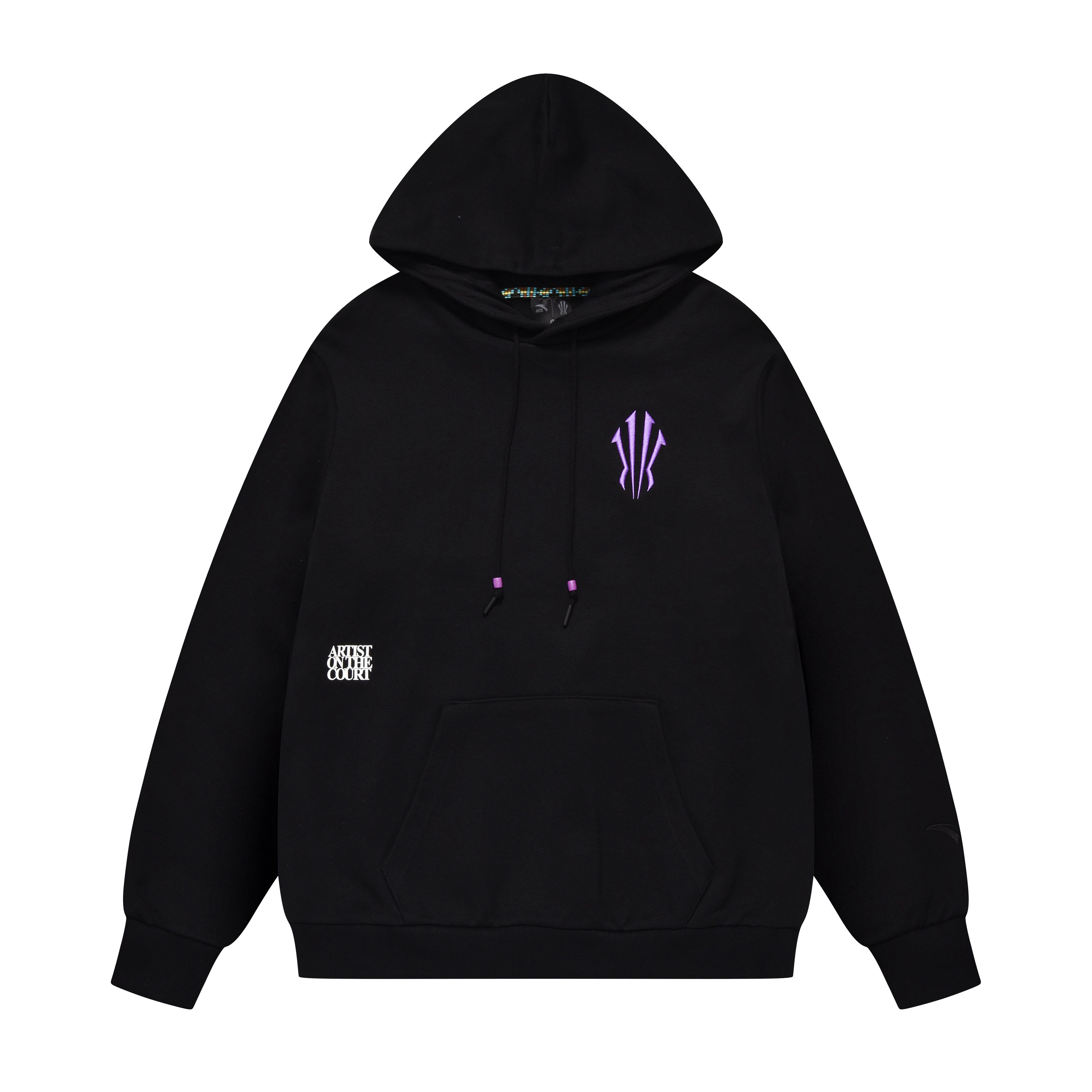 ANTA Basketball Series Fleece Hooded Sweatshirt Black Men 172441719S-2 S