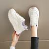Thick-soled Forrest Gump shoes women's small feet 2025 new breathable mesh white shoes youth versatile casual shoes