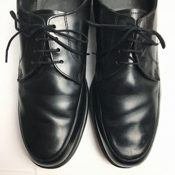 70s-80s? Vintage TOWNCRAFT U-Tip Business Shoes 8.5D 26.0-26.5 Black USA Made(USED)