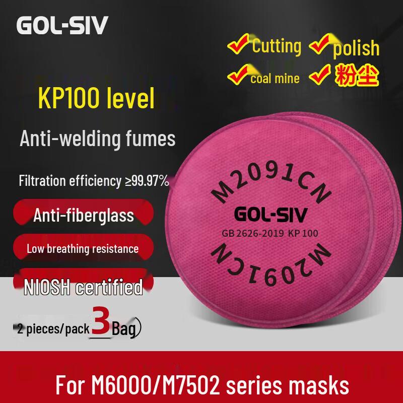 M2091 Anti-Welding Fume Particulate Filter Cotton