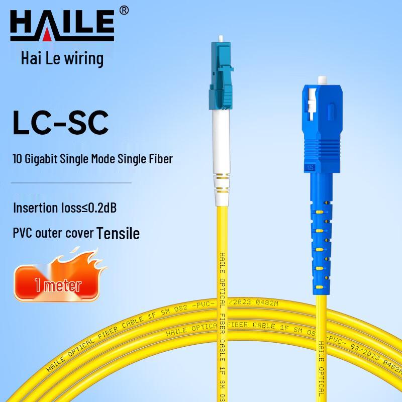 HAILE Telecom Grade Single-Mode Fiber Optic Patch Cord