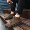 2025 Spring And Autumn Business Casual Versatile Comfortable Lace-Up Leather Shoes Casual Shoes Soft Leather Boots Fashion