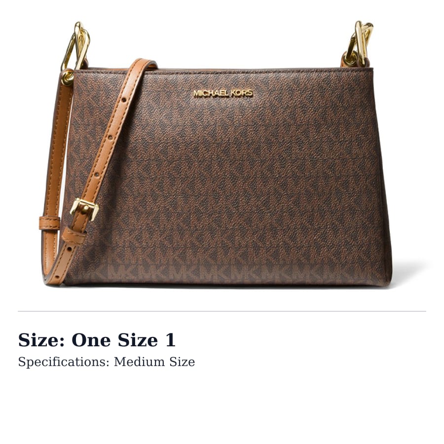 MICHAEL KORS Canvas Crossbody Bags Medium