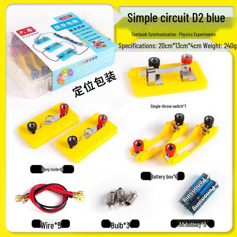 4th Grade Simple Circuit Science Kit: Light Up Bulbs for Primary & Junior High Physics