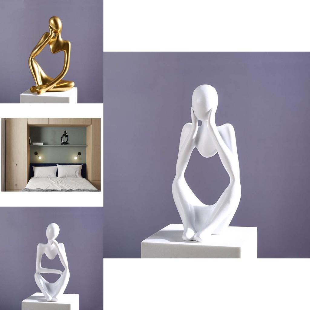 Abstract Thinking Person Resin Sculpture Delicate Home Decoration Gift