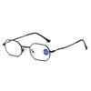 Polygonal Retro Anti-Blue Metal Reading Glasses Men'S Reading Glasses Women'S High Definition Reading Reading Glasses