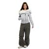 Slim Fit Hooded Short Winter Coat with Plush Inner Lining and Faux Fur Collar for Women