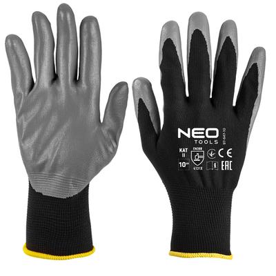 Work Gloves, Ntrilex-coated Polyester, 4131X, Size 10