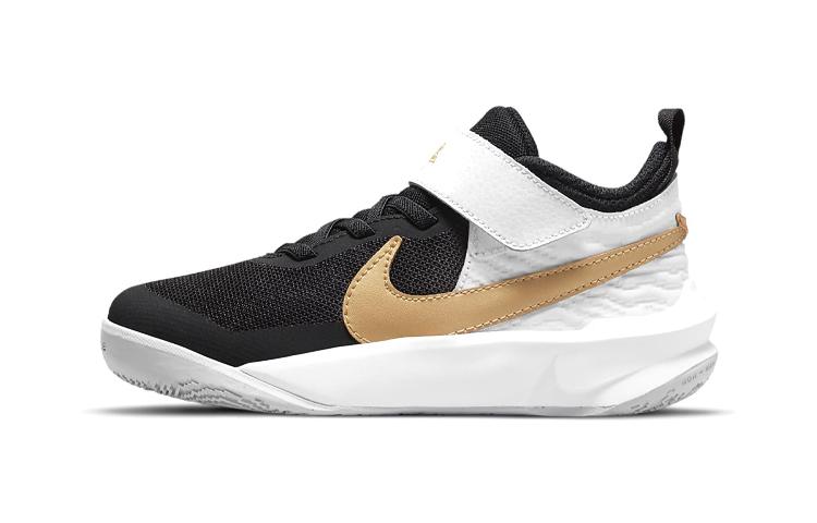 Nike Team Hustle D 10 Black White Metallic Gold PS CW6736-002 28