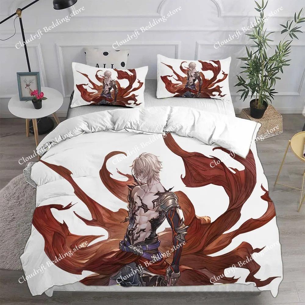 Fashion 3D Game Granblue Fantasy Bedding Sets Comforter Quilt Bed Cover Duvet Cover Pillow Case Sets Kids Adult Size