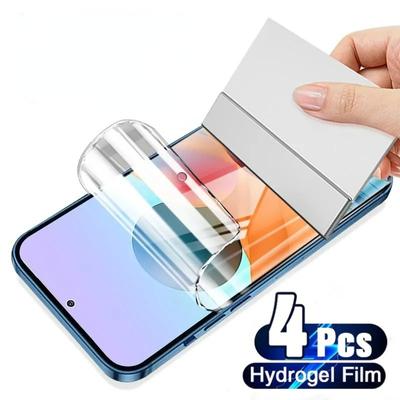 4Pcs Hydrogel Film For Samsung Galaxy S23 S20 S21 S22 Plus Ultra FE Note 20 9 10 Plus A52S A30 A53 A51 A50 A21S Screen Protector