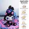 1pc Night Adventure Kuromi Blanket, Soft Throw for Home Decor, Gift Idea for Family and Friend, Living Room, Travel, Camping, Car Blankets, Beach, Off