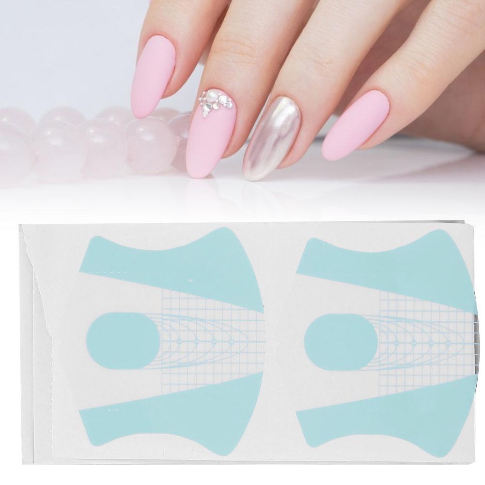 100Pcs Nail Art Form Nail Extension Sticker Manicure Accessory UV Gel Form for Women