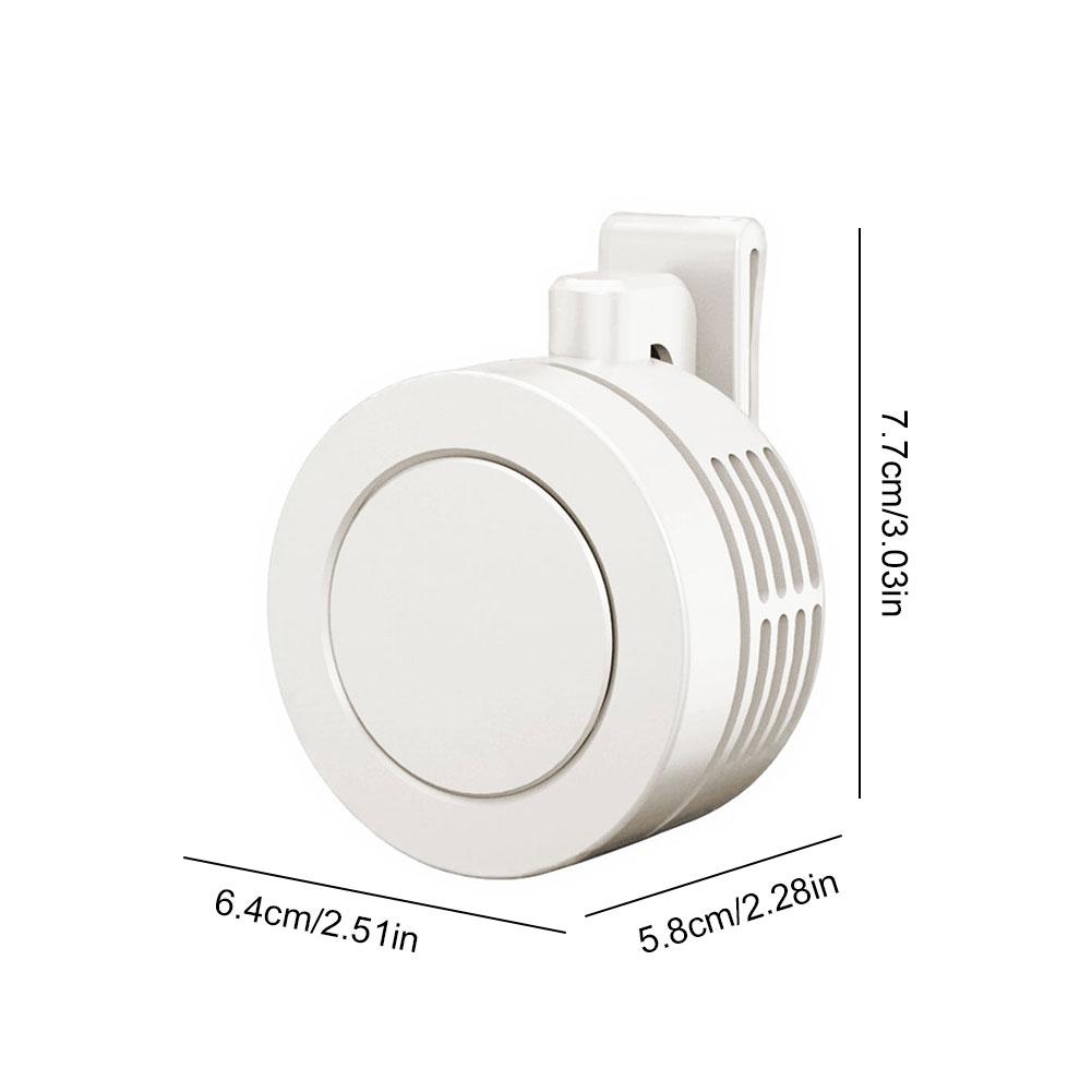 Portable Fan Mini Handheld Rechargeable Bladeless Electric Fan Clip Waist Fan Suitable for Outdoor Ventilation Desktop Small Fan