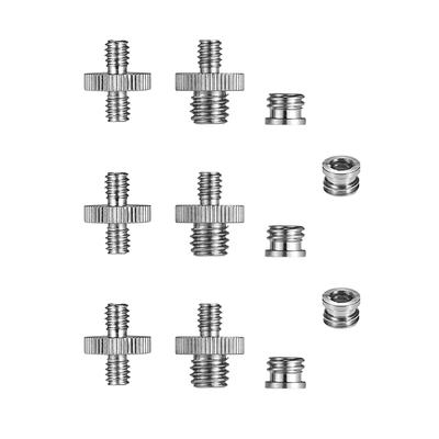 1/4 "-20 ve 3/8"-16 Dişli Vida Adaptör Montaj Seti Redüktör Burç Dönüştürücü Kamera Tripod için