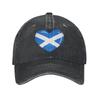 Scotland Scottish Flag Baseball Cap Vintage Distressed Washed Snapback Cap Men Women Summer Unstructured Soft Hats Cap
