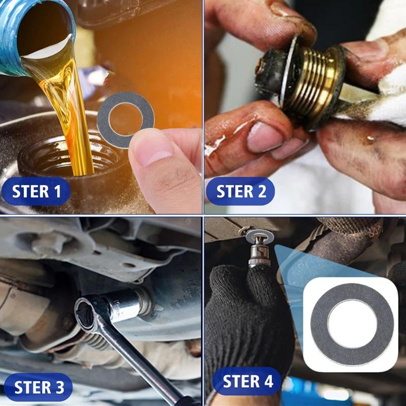 5-100PCS Těsnění šroubu vypouštěcího šroubu olejové vany do auta pro Toyota 12mm hliníková podložka vypouštěcí zátky oleje Distanční vložka do auta