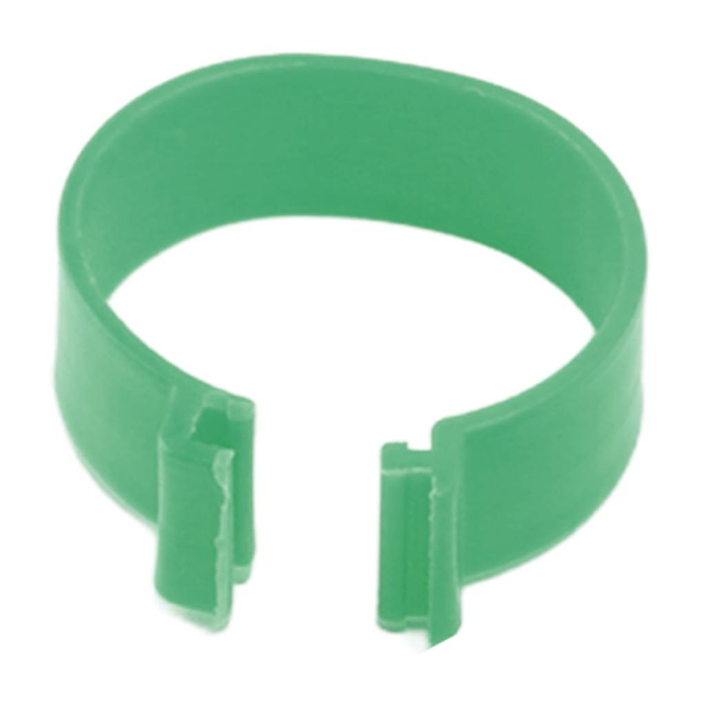 100 Pcs Poultry Feet Ring Open Type Buckle Breeding Chicken Duck Goose Foot Ring Chicken Accessory Green 16mm