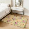 cartoon C-COCOMELON Floor Mat Flannel Door Mat Non-Slip Absorbent Washable Indoor Home Rug
