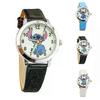 Lilo & Stitch Children Quartz Watch Kids Casual Cartoon Watches Wristwatch Birthday Gifts Blue