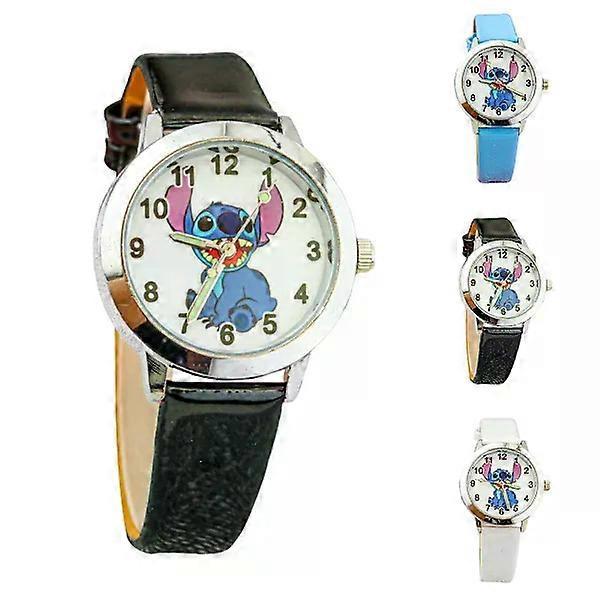 Lilo & Stitch Children Quartz Watch Kids Casual Cartoon Watches Wristwatch Birthday Gifts Blue