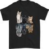 Cats Reflection Mirror Lion Cheetah Tiger Funny Cat Lover Unisex T-Shirt